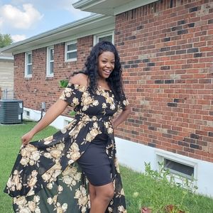 High Low Flare Sheer Top